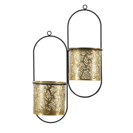 Soporte para jarrones de doble pared Glam HONG 27 x 14 x 48 cm - Hierro