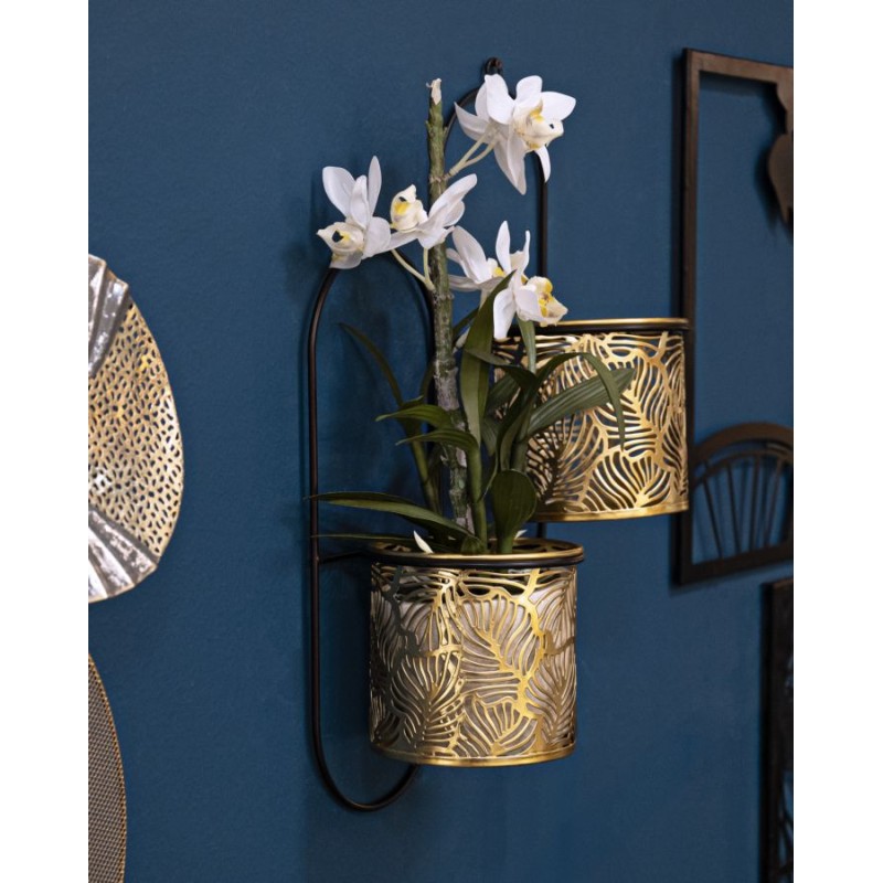 Soporte para jarrones de doble pared Glam HONG 27 x 14 x 48 cm - Hierro
