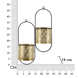 Soporte para jarrones de doble pared Glam HONG 27 x 14 x 48 cm - Hierro
