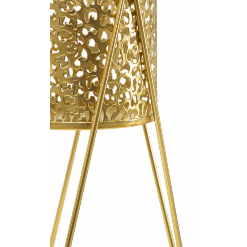 Juego de 2 soportes para jarrones Glam de 21 x 20 x 46 cm - 18 x 18 x 32 cm - Hierro