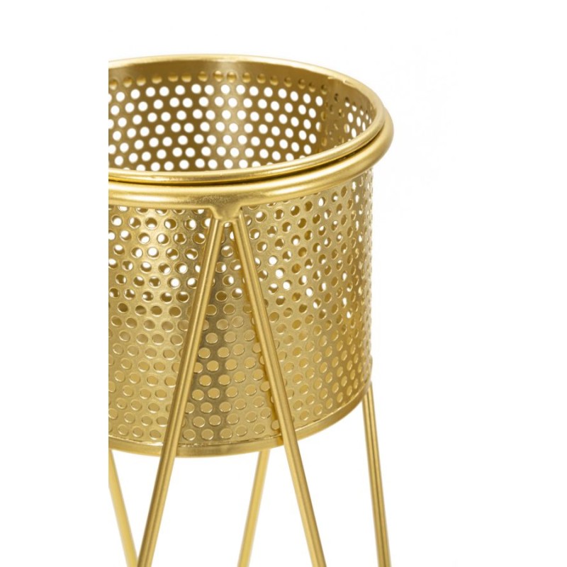 Juego de 2 soportes para jarrones GLAT Glam, 21 x 20 x 46 cm - 18 x 18 x 32 cm - Hierro