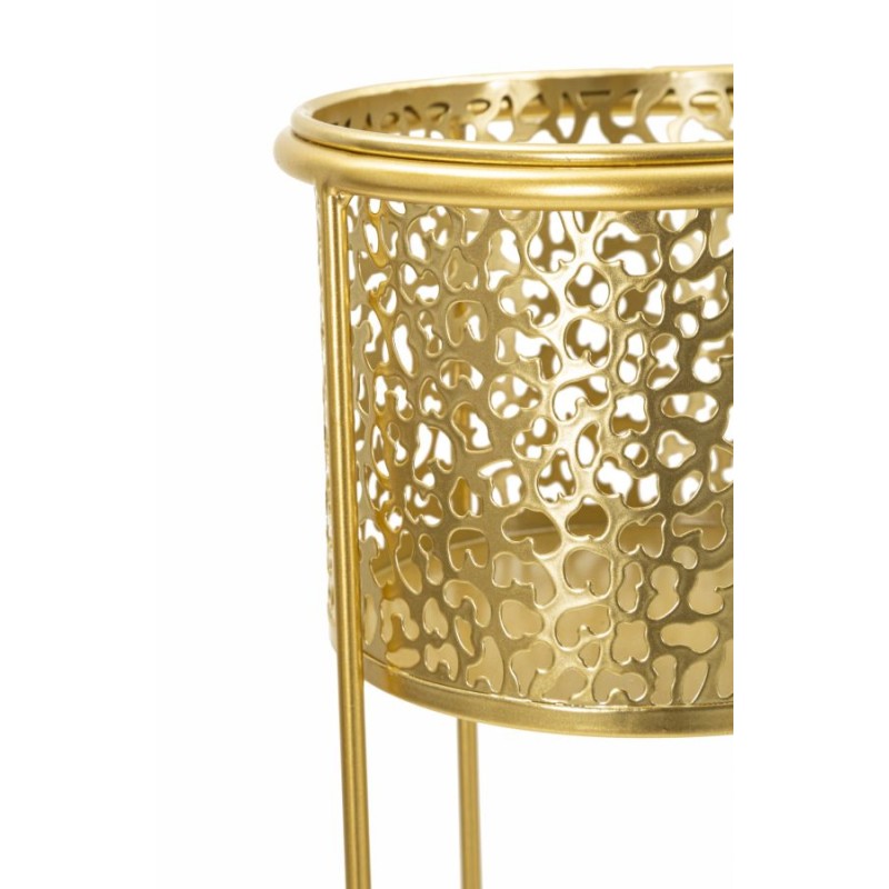 Juego de 2 soportes para jarrones NAT Glam Ø 17x46-14x34 cm - Hierro