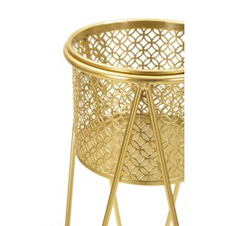 Juego de 2 soportes para jarrones NAT Glam, 21 x 20 x 46 cm - 18 x 18 x 32 cm - Hierro