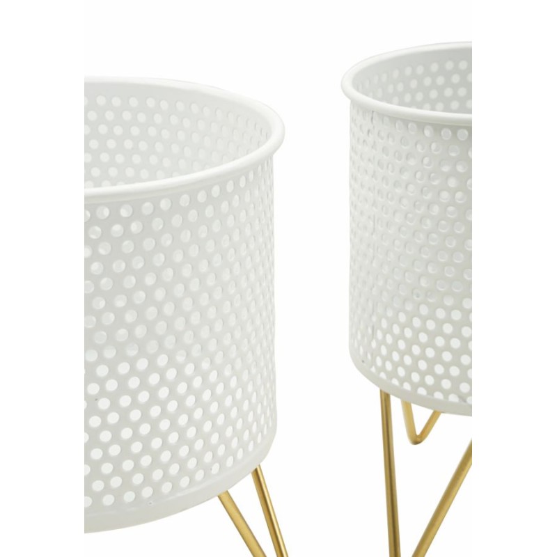 Juego de 2 soportes para jarrones Glam GASPY Ø 16x20-13x20 cm - Hierro