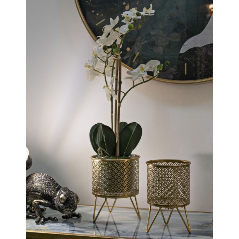 Juego de 2 soportes para jarrones Glam CECI Ø 16x20-13x20 cm - Hierro