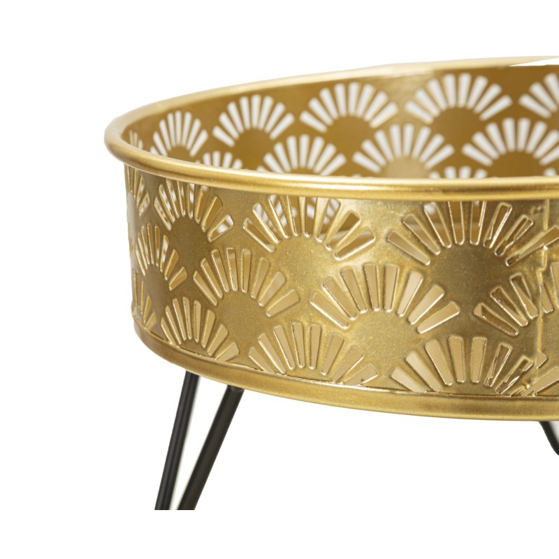 Juego de 2 jarrones Glam ZANNY Ø 20,5 x 13-18 x 13 cm - Hierro