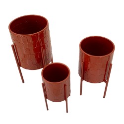 Juego de tres soportes para jarrones MODERN ARCHY Ø 36x56,5-30x48,5-24x37,5 cm - Hierro
