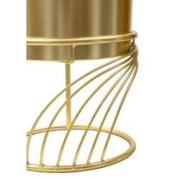 Juego de 2 soportes para jarrones Glam Spiral, Ø 23 x 35-20 x 30 cm - Hierro