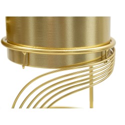 Juego de 2 soportes para jarrones Glam Spiral, Ø 23 x 35-20 x 30 cm - Hierro