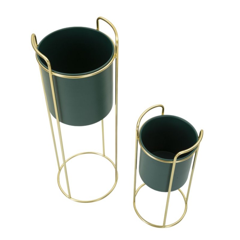 Juego de 2 soportes para jarrones Glam GRANT SLIM Ø 24 x 70 cm - Hierro