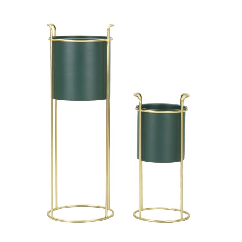Juego de 2 soportes para jarrones Glam GRANT SLIM Ø 24 x 70 cm - Hierro