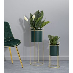 Juego de 2 soportes para jarrones Glam GRANT SLIM Ø 24 x 70 cm - Hierro