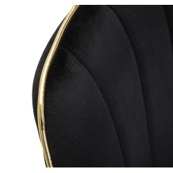 Sillas Paris Nera/Or (juego de 2) – Un majestuoso dúo en negro y dorado (51×59×79 cm)