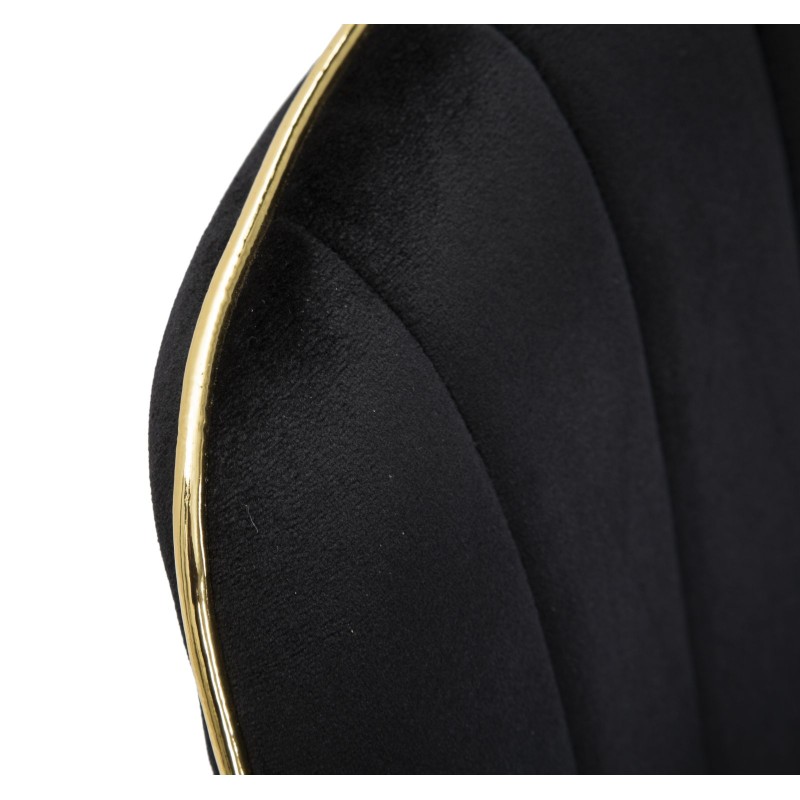 Sillas Paris Nera/Or (juego de 2) – Un majestuoso dúo en negro y dorado (51×59×79 cm)