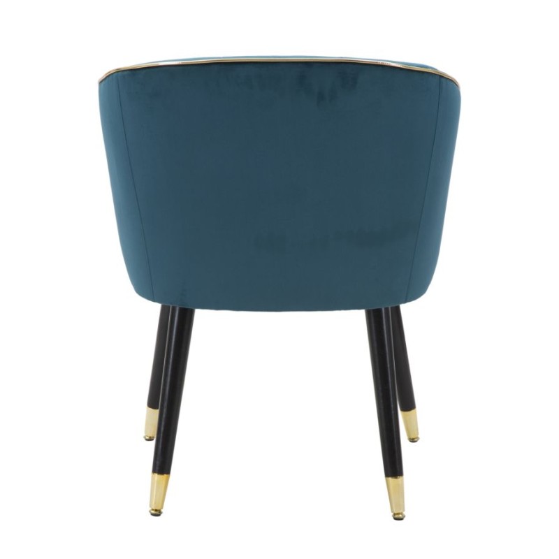 Sillón París Azul/Oro – Un toque regio de azul celeste y oro (62×58×78 cm)