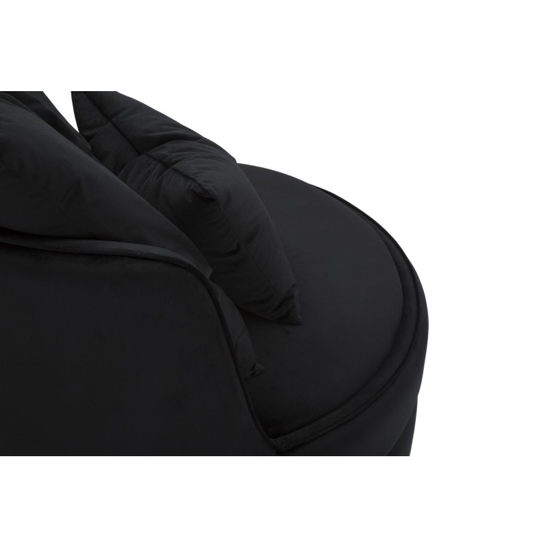 Sillón Paris Space Negro/Oro – Prestigio absoluto en negro y oro (Ø 84×72 cm)