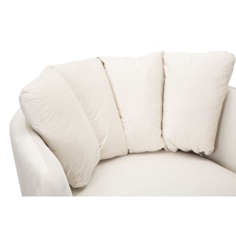 Sillón Kyiv color crema – Sencillez chic con líneas elegantes (88×77×74 cm)