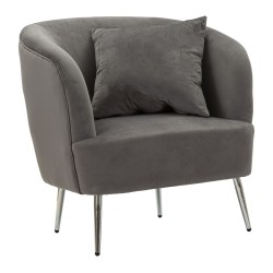 Sillón plateado – El brillo plateado para un estilo deslumbrante (73×66×78 cm)