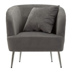 Sillón plateado – El brillo plateado para un estilo deslumbrante (73×66×78 cm)
