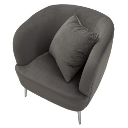 Sillón plateado – El brillo plateado para un estilo deslumbrante (73×66×78 cm)