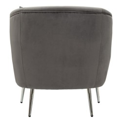 Sillón plateado – El brillo plateado para un estilo deslumbrante (73×66×78 cm)