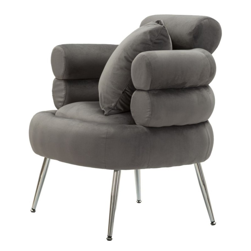 Sillón Silvery Plus – Efecto espejo para un glamour innegable (78×68×85 cm)
