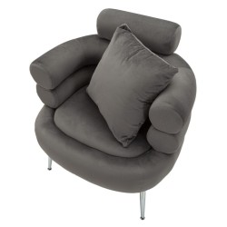 Sillón Silvery Plus – Efecto espejo para un glamour innegable (78×68×85 cm)