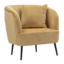 Sillón Browy – Calidez y elegancia con cojines integrados (73×66×78 cm)