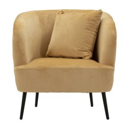 Sillón Browy – Calidez y elegancia con cojines integrados (73×66×78 cm)