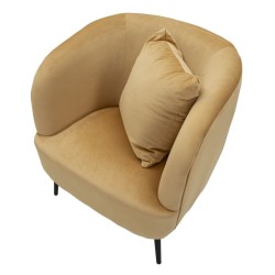 Sillón Browy – Calidez y elegancia con cojines integrados (73×66×78 cm)