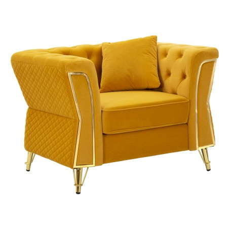 Sillón Emy Mustard – Audacia solar y confort refinado (104×83×76 cm)