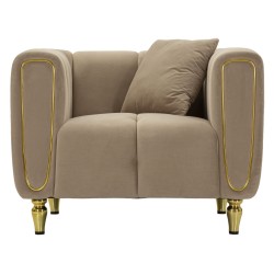 Sillón Alma Grey – Sencillez elegante y estilo moderno (97×81×71 cm)