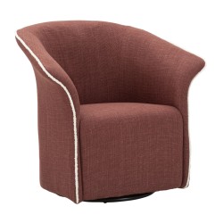 Silla giratoria Siena Bordeaux – Diseño elegante en rojo intenso (83,5×66×80 cm – altura del asiento 42 cm)