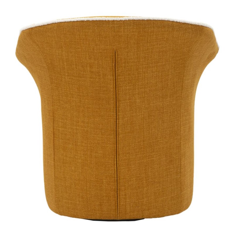 Silla giratoria Siena Senap – Elegancia contemporánea en amarillo mostaza (83,5×66×80 cm – altura del asiento 42 cm)