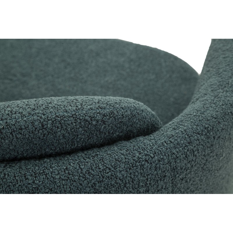 Silla giratoria Torino Ottanio – Modernidad contundente en azul intenso (70×72×75 cm – altura del asiento 44,5 cm)