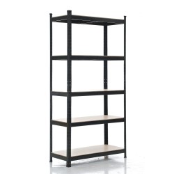 Estante negro 90 x 40 x 180