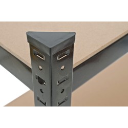 Estante negro 90 x 40 x 180