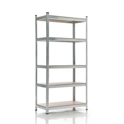 Estante plateado 90 x 40 x 180