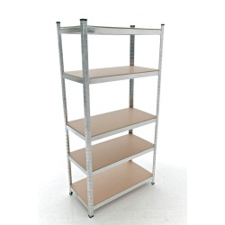 Estante plateado 90 x 40 x 180