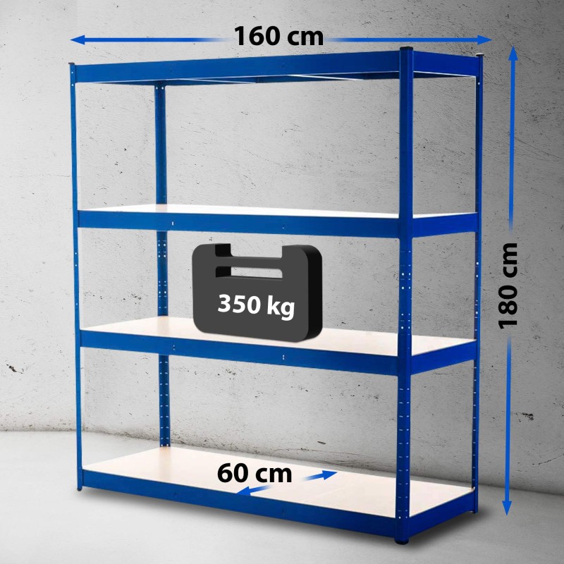 Estante azul 160x60x180
