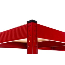 Estante rojo 160x60x180