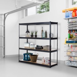 Estante negro 160x60x180