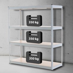 Estantería blanca 160x60x180