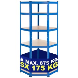 Estante esquinero azul Flint 180