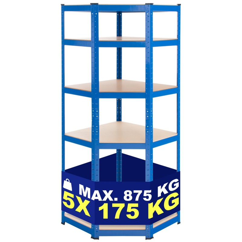 Estante esquinero azul Flint 180