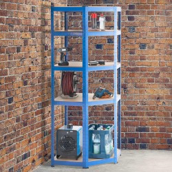 Estante esquinero azul Flint 180