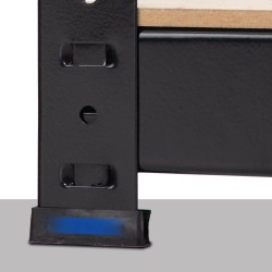 Estante esquinero Flint 180, negro