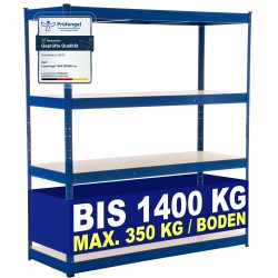 Estantería azul de 160x60x180 cm