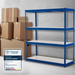 Estantería azul de 160x60x180 cm