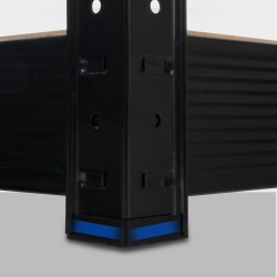 Estantería negra de 160x60x180 cm